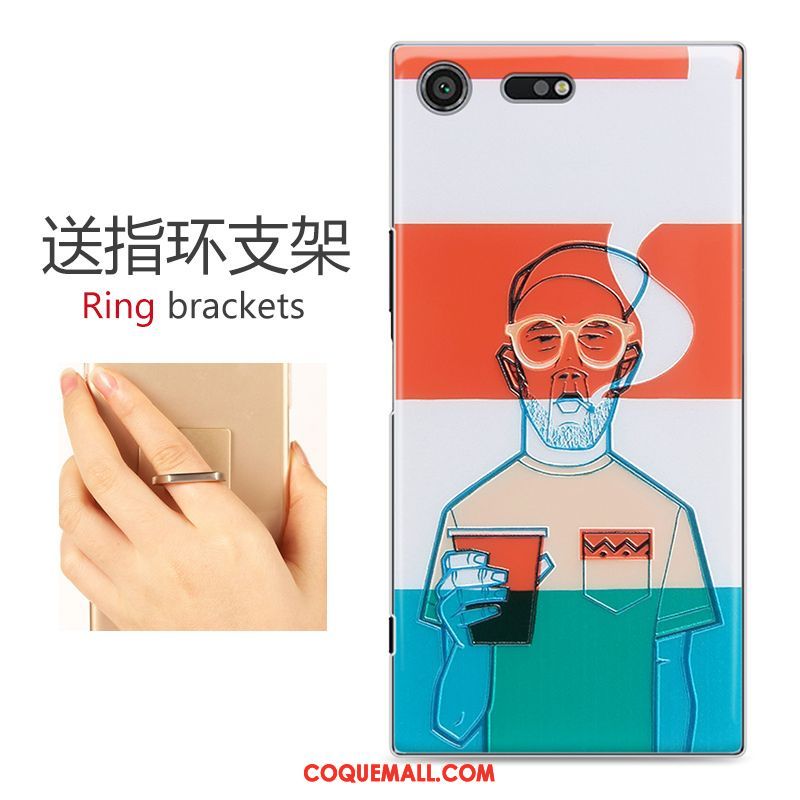 Étui Sony Xperia Xz Premium Téléphone Portable Rose Dessin Animé, Coque Sony Xperia Xz Premium Difficile Protection