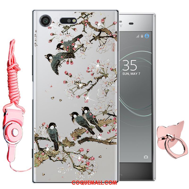 Étui Sony Xperia Xz Premium Vert Fluide Doux Tout Compris, Coque Sony Xperia Xz Premium Téléphone Portable Dessin Animé