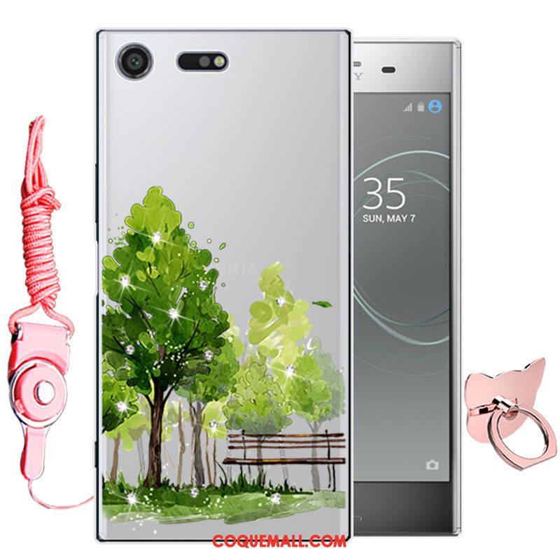 Étui Sony Xperia Xz Premium Vert Fluide Doux Tout Compris, Coque Sony Xperia Xz Premium Téléphone Portable Dessin Animé