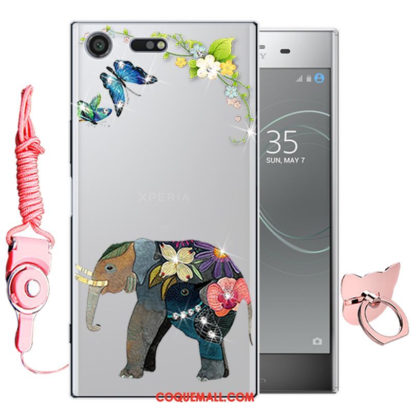 Étui Sony Xperia Xz Premium Vert Fluide Doux Tout Compris, Coque Sony Xperia Xz Premium Téléphone Portable Dessin Animé