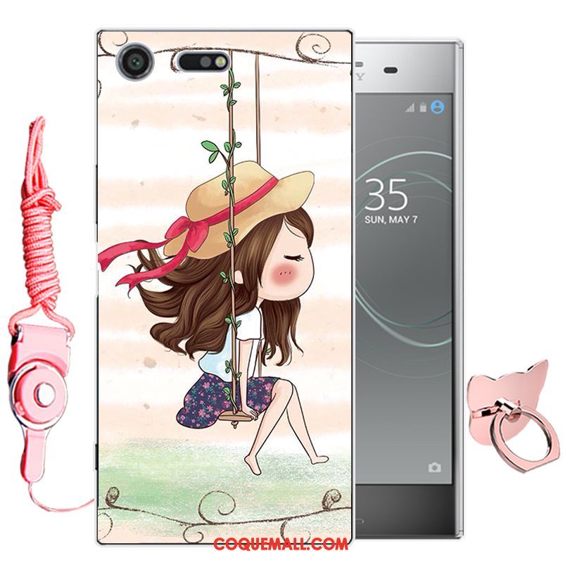 Étui Sony Xperia Xz Premium Vert Fluide Doux Tout Compris, Coque Sony Xperia Xz Premium Téléphone Portable Dessin Animé