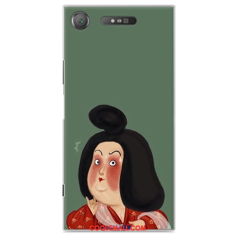 Étui Sony Xperia Xz1 Amoureux Rose Dessin Animé, Coque Sony Xperia Xz1 Difficile Personnalité