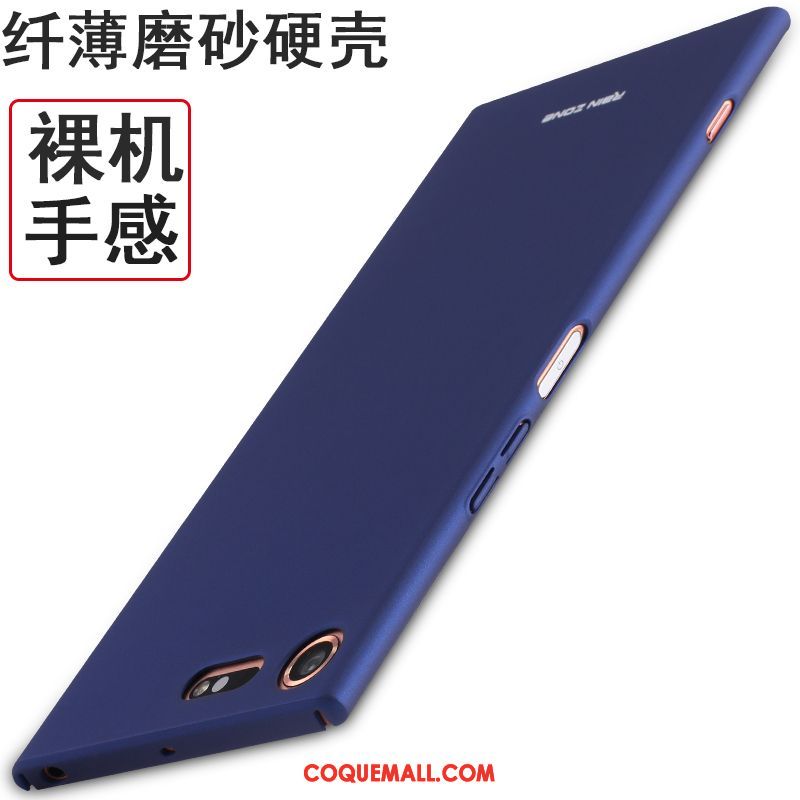 Étui Sony Xperia Xz1 Compact Bleu Difficile Rouge, Coque Sony Xperia Xz1 Compact Protection Violet