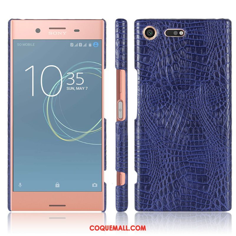 Étui Sony Xperia Xz1 Compact Bleu Protection Téléphone Portable, Coque Sony Xperia Xz1 Compact Étui En Cuir