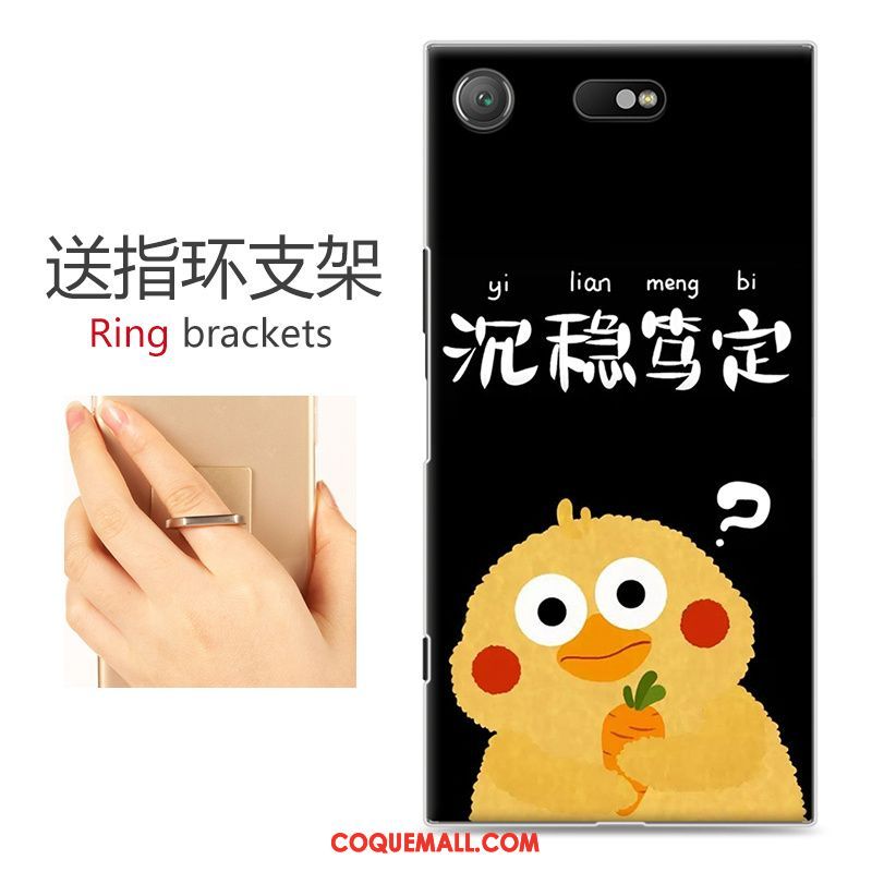 Étui Sony Xperia Xz1 Compact Dessin Animé Protection Personnalité, Coque Sony Xperia Xz1 Compact Rouge Téléphone Portable