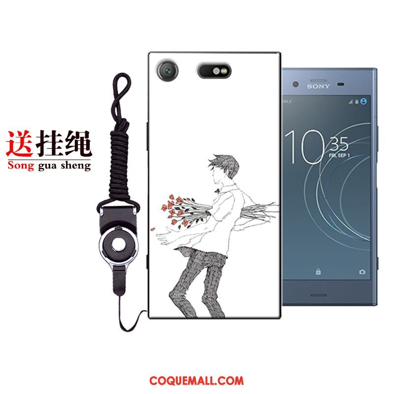 Étui Sony Xperia Xz1 Compact Dessin Animé Tout Compris Fluide Doux, Coque Sony Xperia Xz1 Compact Silicone Créatif