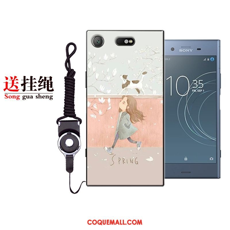 Étui Sony Xperia Xz1 Compact Dessin Animé Tout Compris Fluide Doux, Coque Sony Xperia Xz1 Compact Silicone Créatif