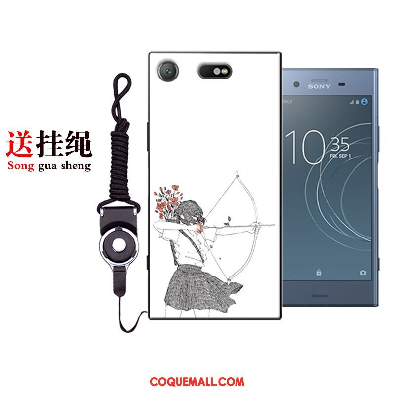 Étui Sony Xperia Xz1 Compact Dessin Animé Tout Compris Fluide Doux, Coque Sony Xperia Xz1 Compact Silicone Créatif