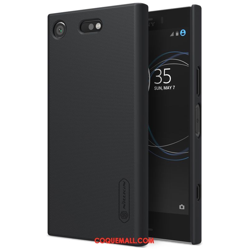 Étui Sony Xperia Xz1 Compact Protection Rouge Incassable, Coque Sony Xperia Xz1 Compact Or Délavé En Daim