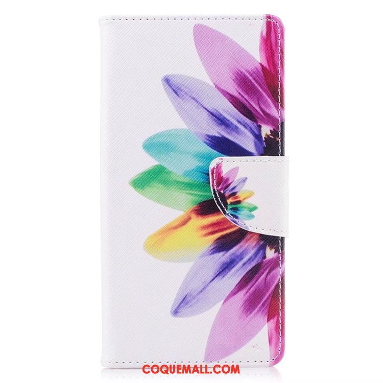 Étui Sony Xperia Xz1 Compact Tendance Dessin Animé Peinture, Coque Sony Xperia Xz1 Compact Gaufrage Rose