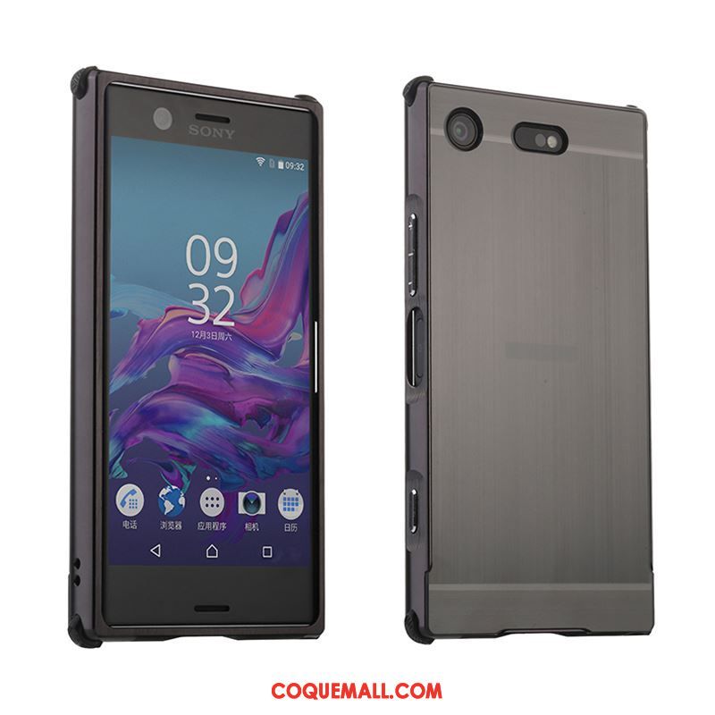 Étui Sony Xperia Xz1 Compact Tendance Métal Difficile, Coque Sony Xperia Xz1 Compact Téléphone Portable Border