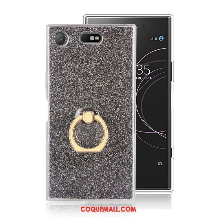 Étui Sony Xperia Xz1 Compact Téléphone Portable Incassable Rose, Coque Sony Xperia Xz1 Compact Noir Silicone