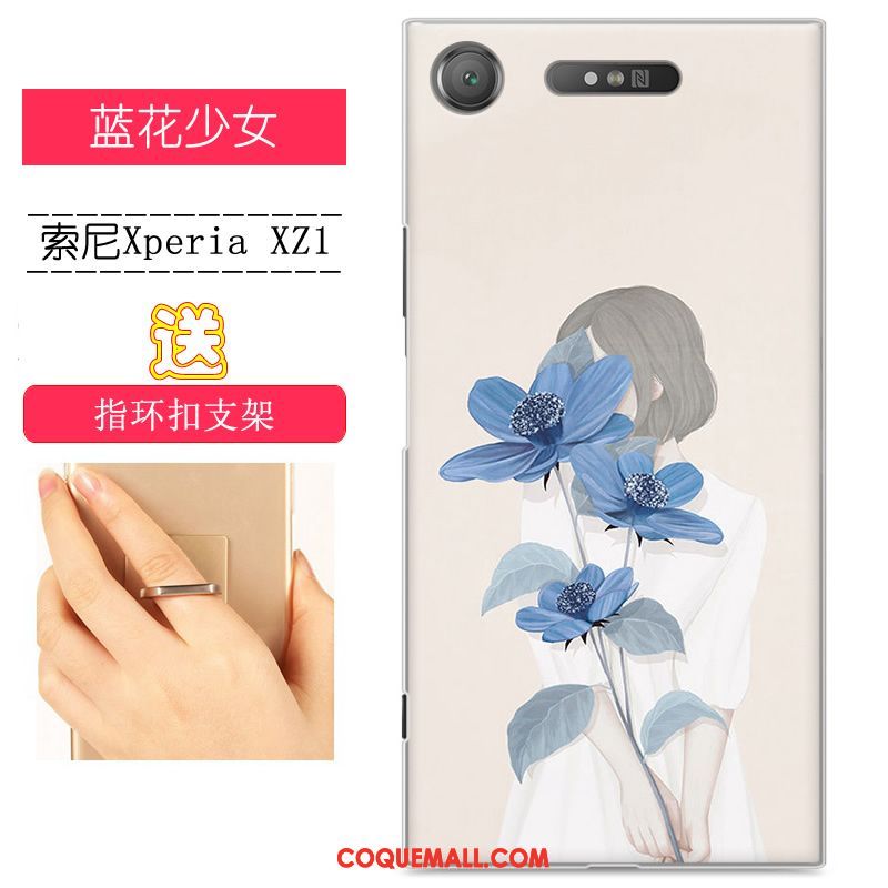 Étui Sony Xperia Xz1 Personnalité Peinture Vert, Coque Sony Xperia Xz1 Tendance Protection