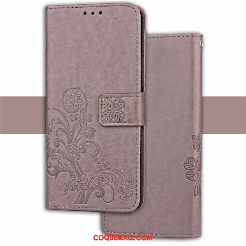 Étui Sony Xperia Xz1 Portefeuille Bleu Étui En Cuir, Coque Sony Xperia Xz1 Protection Téléphone Portable