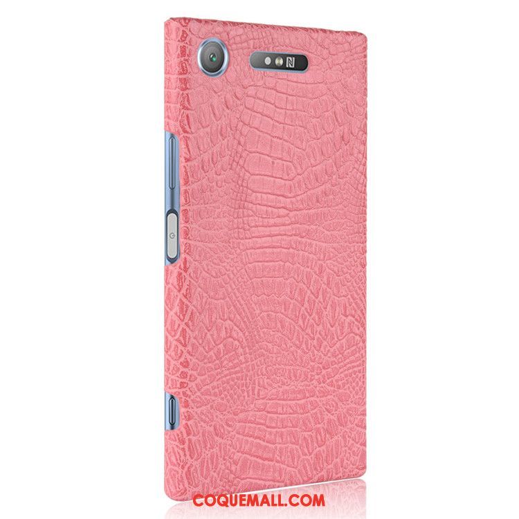 Étui Sony Xperia Xz1 Protection Téléphone Portable Difficile, Coque Sony Xperia Xz1 Crocodile Cuir Braun