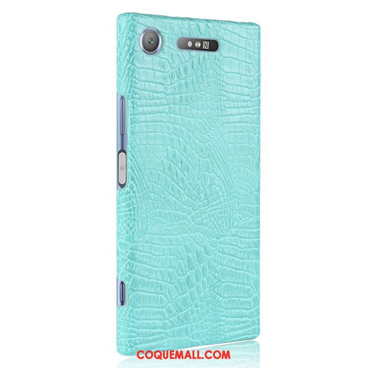 Étui Sony Xperia Xz1 Protection Téléphone Portable Difficile, Coque Sony Xperia Xz1 Crocodile Cuir Braun