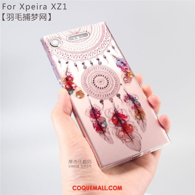 Étui Sony Xperia Xz1 Transparent Téléphone Portable Protection, Coque Sony Xperia Xz1 Blanc Fluide Doux