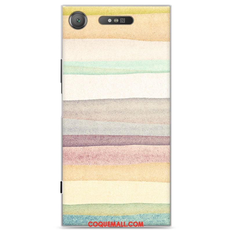 Étui Sony Xperia Xz1 Téléphone Portable Difficile Gris, Coque Sony Xperia Xz1 Incassable Peinture