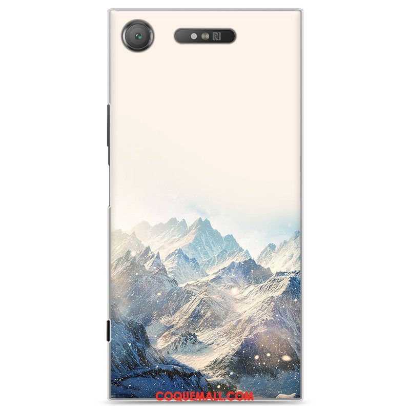 Étui Sony Xperia Xz1 Téléphone Portable Difficile Gris, Coque Sony Xperia Xz1 Incassable Peinture