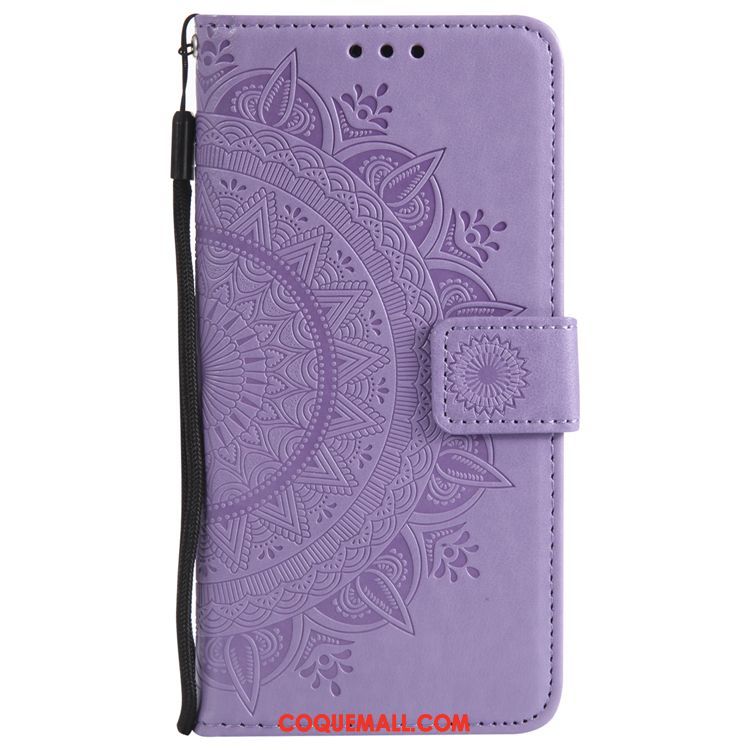 Étui Sony Xperia Xz1 Étui En Cuir Fluide Doux Violet, Coque Sony Xperia Xz1 Incassable Téléphone Portable