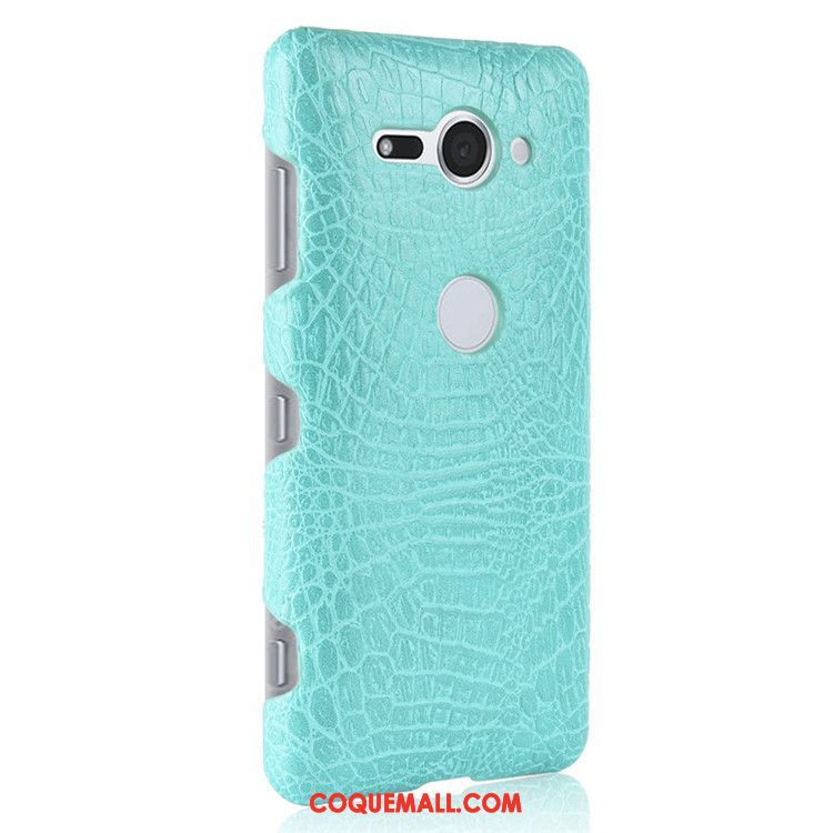 Étui Sony Xperia Xz2 Compact Cuir Protection Bleu Marin, Coque Sony Xperia Xz2 Compact Téléphone Portable Difficile