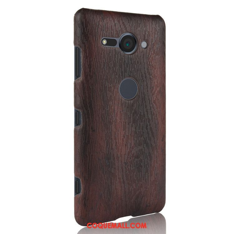 Étui Sony Xperia Xz2 Compact Difficile Téléphone Portable Grain De Bois, Coque Sony Xperia Xz2 Compact Violet Protection