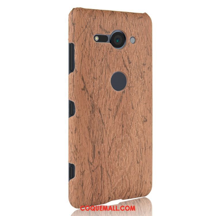 Étui Sony Xperia Xz2 Compact Difficile Téléphone Portable Grain De Bois, Coque Sony Xperia Xz2 Compact Violet Protection