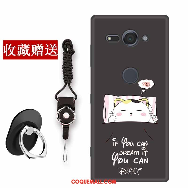 Étui Sony Xperia Xz2 Compact Incassable Noir Tout Compris, Coque Sony Xperia Xz2 Compact Fluide Doux Protection