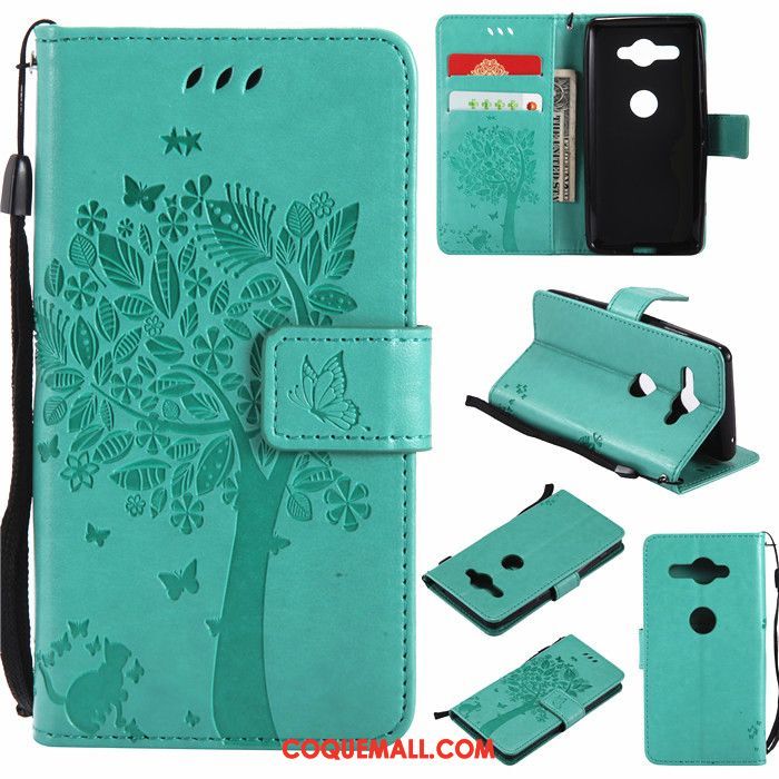 Étui Sony Xperia Xz2 Compact Incassable Téléphone Portable Protection, Coque Sony Xperia Xz2 Compact Silicone Bleu