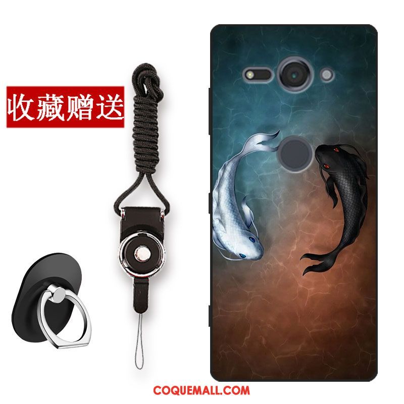 Étui Sony Xperia Xz2 Compact Simple Noir Protection, Coque Sony Xperia Xz2 Compact Foncé Tout Compris