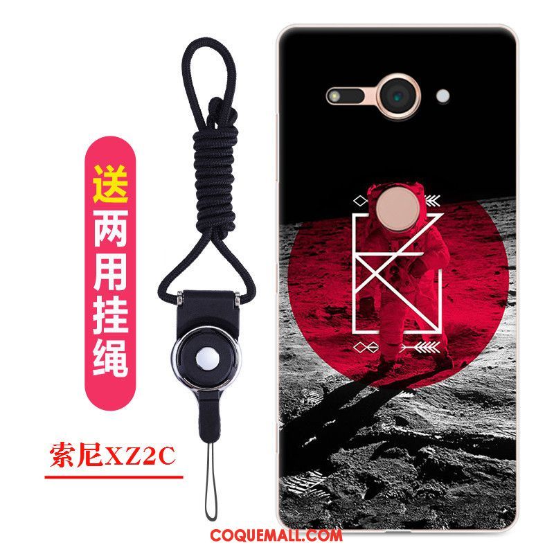 Étui Sony Xperia Xz2 Compact Téléphone Portable Dessin Animé Charmant, Coque Sony Xperia Xz2 Compact Noir Personnalité