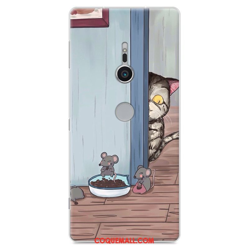 Étui Sony Xperia Xz2 Personnalité Charmant Protection, Coque Sony Xperia Xz2 Jaune Silicone