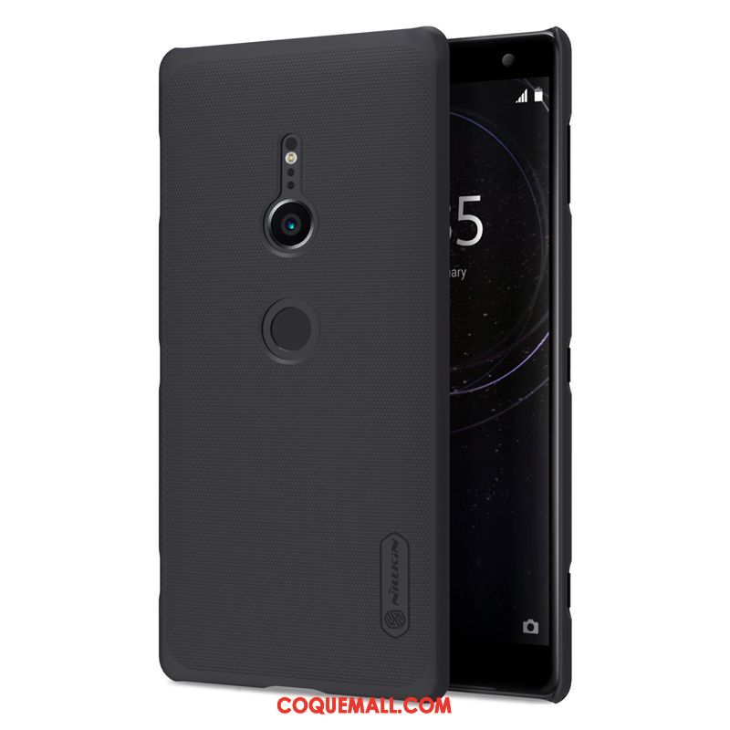 Étui Sony Xperia Xz2 Protection Incassable Or, Coque Sony Xperia Xz2 Délavé En Daim Difficile