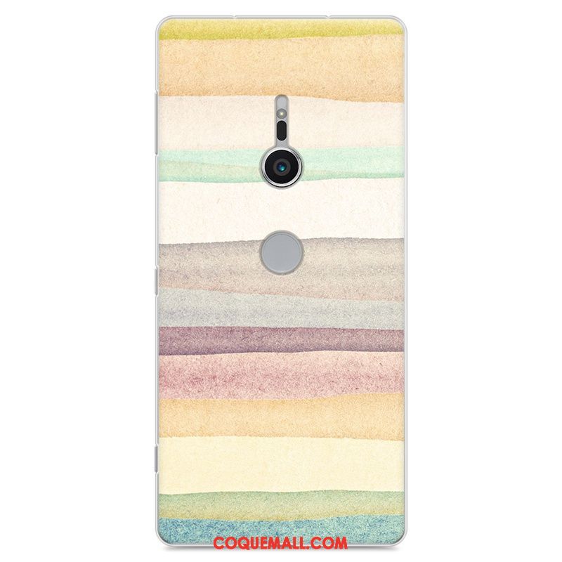 Étui Sony Xperia Xz2 Silicone Incassable Téléphone Portable, Coque Sony Xperia Xz2 Fluide Doux Peinture