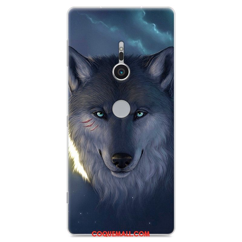 Étui Sony Xperia Xz2 Silicone Incassable Téléphone Portable, Coque Sony Xperia Xz2 Fluide Doux Peinture