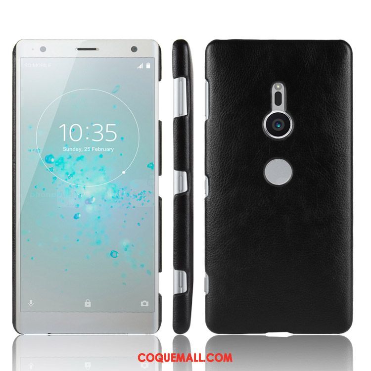 Étui Sony Xperia Xz2 Étui En Cuir Incassable Vintage, Coque Sony Xperia Xz2 Téléphone Portable Modèle Fleurie Braun