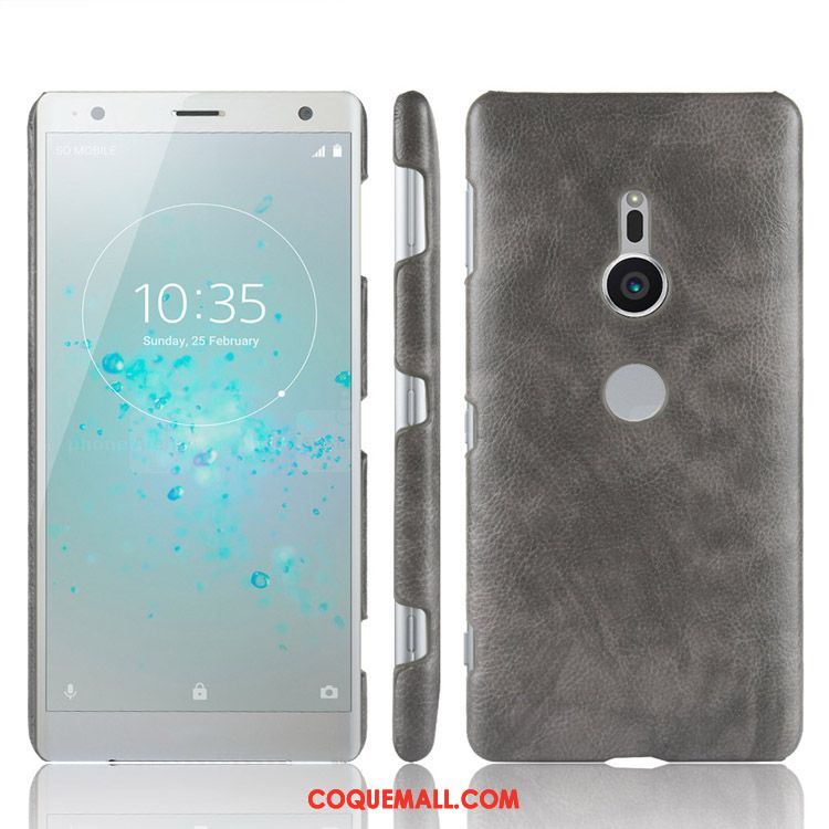 Étui Sony Xperia Xz2 Étui En Cuir Incassable Vintage, Coque Sony Xperia Xz2 Téléphone Portable Modèle Fleurie Braun