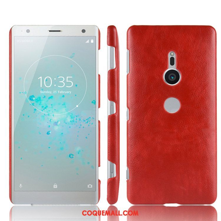 Étui Sony Xperia Xz2 Étui En Cuir Incassable Vintage, Coque Sony Xperia Xz2 Téléphone Portable Modèle Fleurie Braun