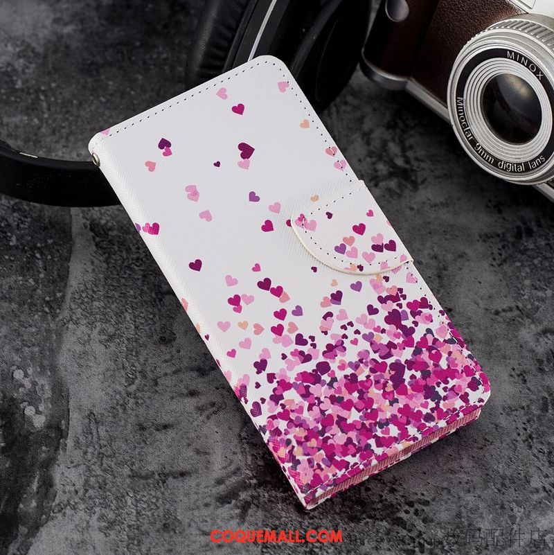 Étui Sony Xperia Xz2 Étui En Cuir Tout Compris Protection, Coque Sony Xperia Xz2 Rose Nouveau