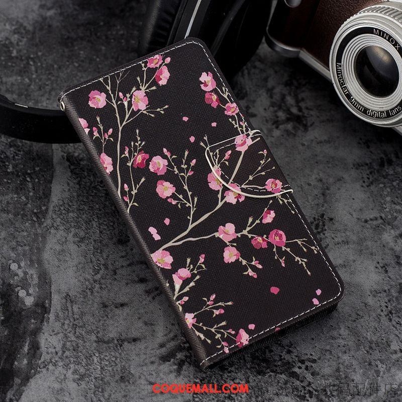 Étui Sony Xperia Xz2 Étui En Cuir Tout Compris Protection, Coque Sony Xperia Xz2 Rose Nouveau