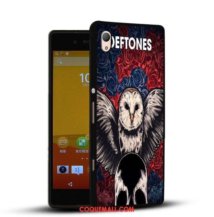 Étui Sony Xperia Z3+ Fluide Doux Peinture Silicone, Coque Sony Xperia Z3+ Téléphone Portable Dessin Animé