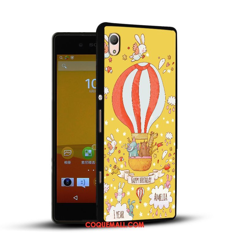 Étui Sony Xperia Z3+ Fluide Doux Peinture Silicone, Coque Sony Xperia Z3+ Téléphone Portable Dessin Animé