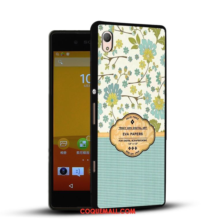 Étui Sony Xperia Z3+ Fluide Doux Peinture Silicone, Coque Sony Xperia Z3+ Téléphone Portable Dessin Animé