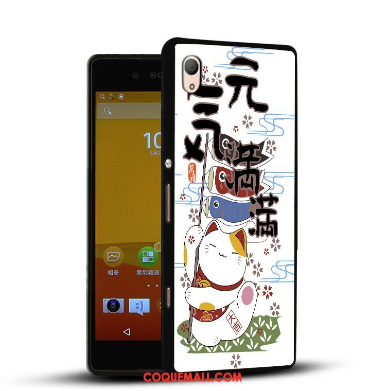 Étui Sony Xperia Z3+ Fluide Doux Peinture Silicone, Coque Sony Xperia Z3+ Téléphone Portable Dessin Animé