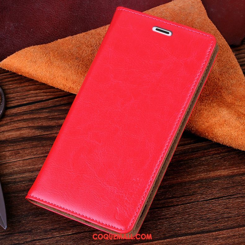 Étui Sony Xperia Z3+ Foncé Protection Téléphone Portable, Coque Sony Xperia Z3+ Rouge Étui En Cuir