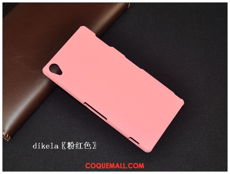 Étui Sony Xperia Z3+ Protection Téléphone Portable Difficile, Coque Sony Xperia Z3+ Rose Simple