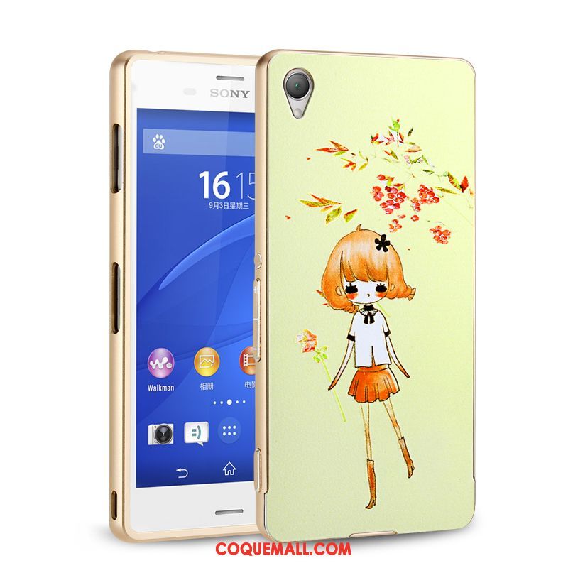 Étui Sony Xperia Z3+ Téléphone Portable Incassable Border, Coque Sony Xperia Z3+ Couvercle Arrière Protection Braun