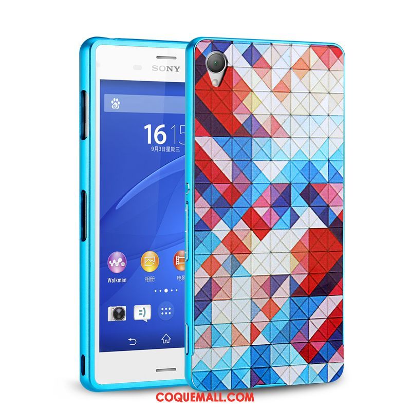 Étui Sony Xperia Z3+ Téléphone Portable Incassable Border, Coque Sony Xperia Z3+ Couvercle Arrière Protection Braun