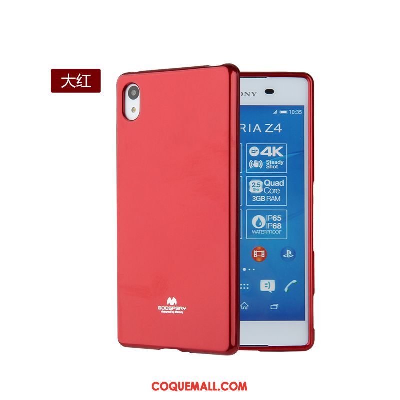 Étui Sony Xperia Z3+ Téléphone Portable Étui En Cuir Protection, Coque Sony Xperia Z3+ Jaune Tendance