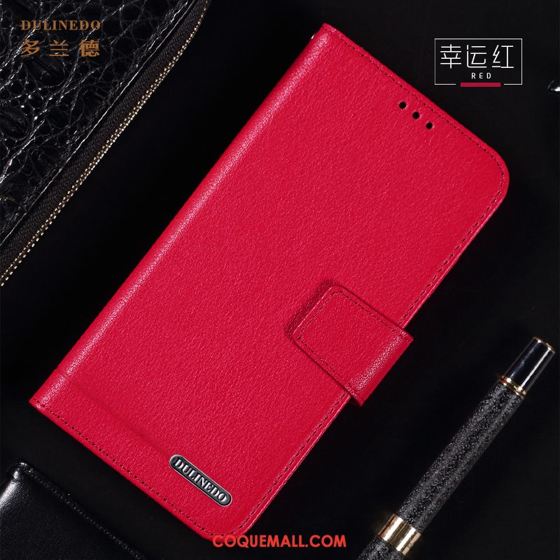 Étui Xiaomi Mi 10 En Cuir Net Rouge Jeunesse, Coque Xiaomi Mi 10 Carte Tout Compris Braun Beige